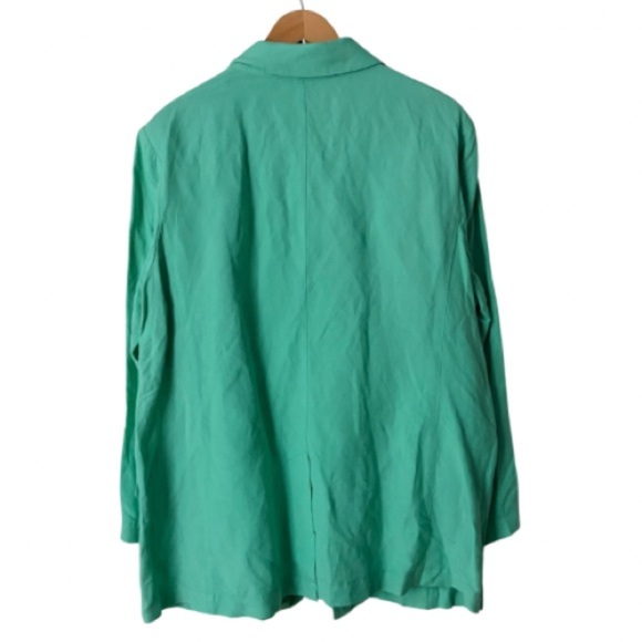 NWOT LOFT Mint Green One Button Open Long Blazer, XL - Picture 16 of 16